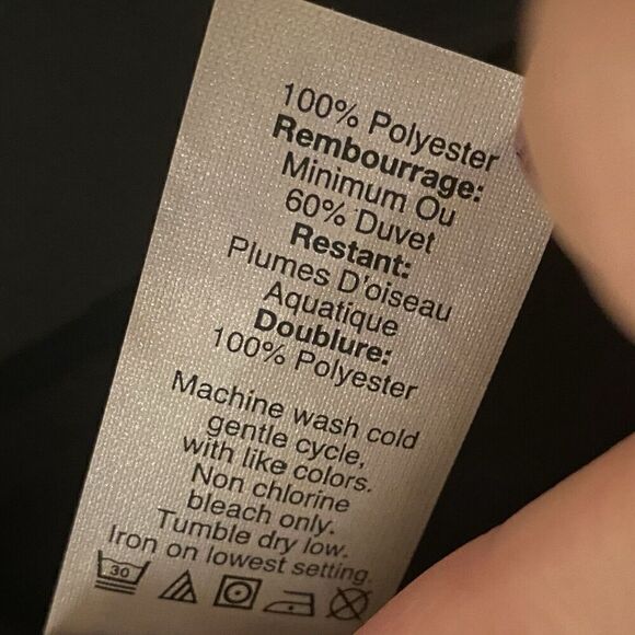 J. Crew Quilted Feather Down Double Zip Vest Charcoal Grey Womens XS - Picture 7 of 9